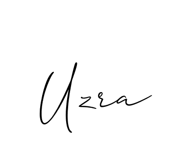 Best and Professional Signature Style for Uzra. Allison_Script Best Signature Style Collection. Uzra signature style 2 images and pictures png