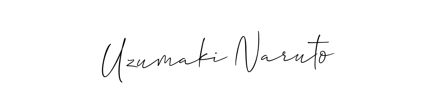 Allison_Script is a professional signature style that is perfect for those who want to add a touch of class to their signature. It is also a great choice for those who want to make their signature more unique. Get Uzumaki Naruto name to fancy signature for free. Uzumaki Naruto signature style 2 images and pictures png