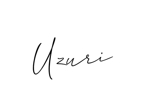 How to Draw Uzuri signature style? Allison_Script is a latest design signature styles for name Uzuri. Uzuri signature style 2 images and pictures png