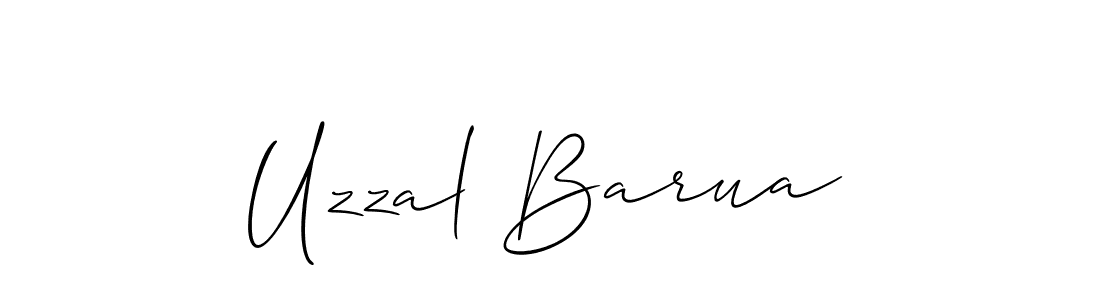 Uzzal Barua stylish signature style. Best Handwritten Sign (Allison_Script) for my name. Handwritten Signature Collection Ideas for my name Uzzal Barua. Uzzal Barua signature style 2 images and pictures png