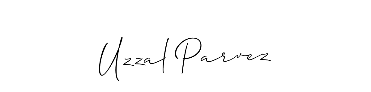 How to Draw Uzzal Parvez signature style? Allison_Script is a latest design signature styles for name Uzzal Parvez. Uzzal Parvez signature style 2 images and pictures png