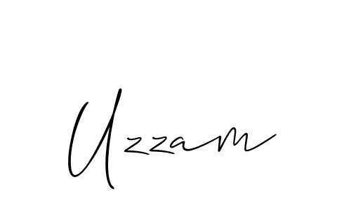 Similarly Allison_Script is the best handwritten signature design. Signature creator online .You can use it as an online autograph creator for name Uzzam. Uzzam signature style 2 images and pictures png