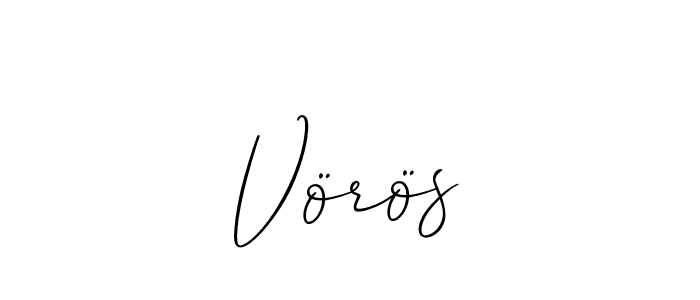 It looks lik you need a new signature style for name Vörös. Design unique handwritten (Allison_Script) signature with our free signature maker in just a few clicks. Vörös signature style 2 images and pictures png