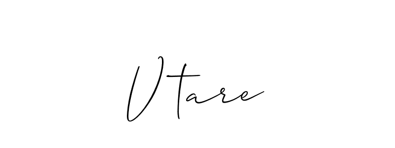 Make a beautiful signature design for name Vआtare. With this signature (Allison_Script) style, you can create a handwritten signature for free. Vआtare signature style 2 images and pictures png