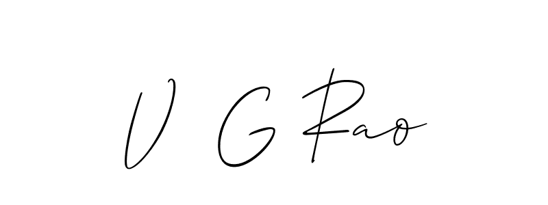 Make a beautiful signature design for name V  G Rao. Use this online signature maker to create a handwritten signature for free. V  G Rao signature style 2 images and pictures png