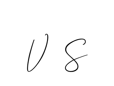 Design your own signature with our free online signature maker. With this signature software, you can create a handwritten (Allison_Script) signature for name V  S. V  S signature style 2 images and pictures png