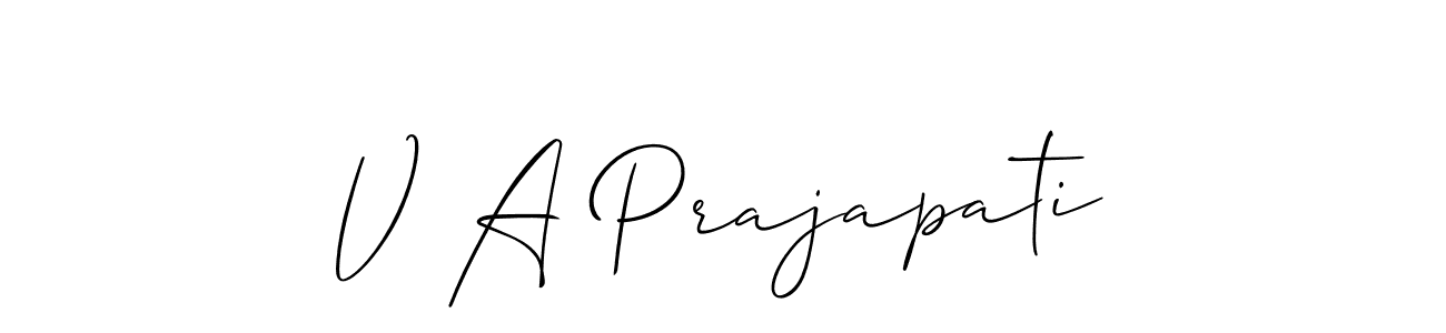 Once you've used our free online signature maker to create your best signature Allison_Script style, it's time to enjoy all of the benefits that V A Prajapati name signing documents. V A Prajapati signature style 2 images and pictures png