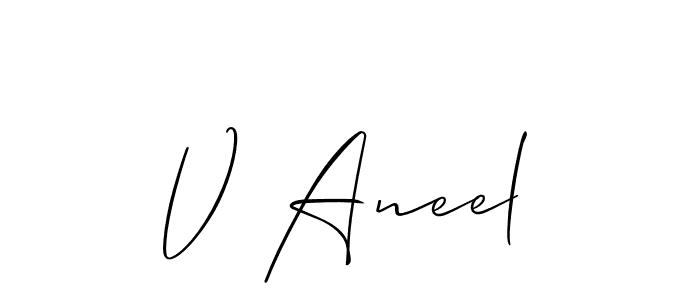 See photos of V Aneel official signature by Spectra . Check more albums & portfolios. Read reviews & check more about Allison_Script font. V Aneel signature style 2 images and pictures png