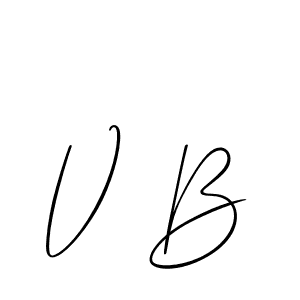 Make a beautiful signature design for name V B. Use this online signature maker to create a handwritten signature for free. V B signature style 2 images and pictures png