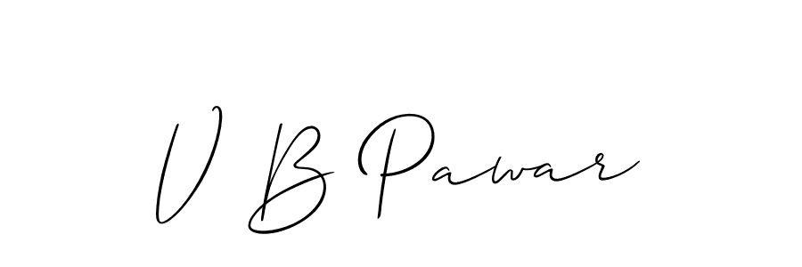 Make a beautiful signature design for name V B Pawar. Use this online signature maker to create a handwritten signature for free. V B Pawar signature style 2 images and pictures png
