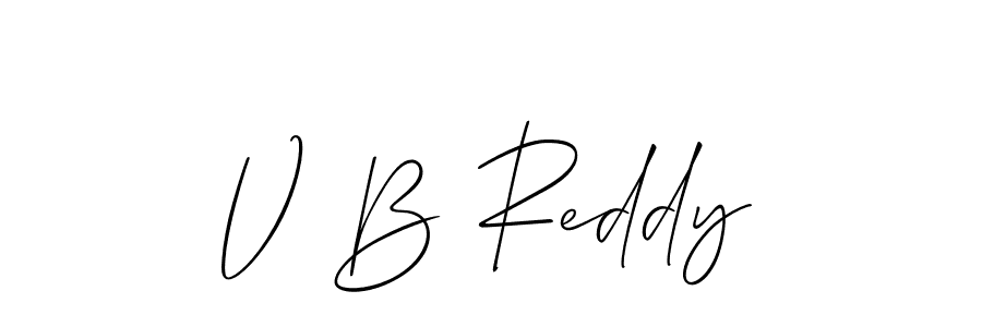 Use a signature maker to create a handwritten signature online. With this signature software, you can design (Allison_Script) your own signature for name V B Reddy. V B Reddy signature style 2 images and pictures png