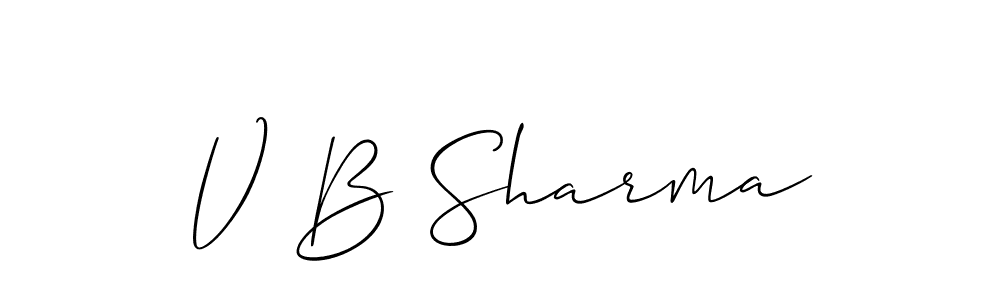 Here are the top 10 professional signature styles for the name V B Sharma. These are the best autograph styles you can use for your name. V B Sharma signature style 2 images and pictures png