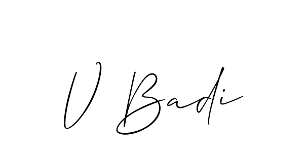 Here are the top 10 professional signature styles for the name V Badi. These are the best autograph styles you can use for your name. V Badi signature style 2 images and pictures png