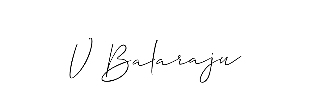 Make a beautiful signature design for name V Balaraju. With this signature (Allison_Script) style, you can create a handwritten signature for free. V Balaraju signature style 2 images and pictures png