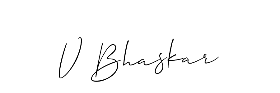 You can use this online signature creator to create a handwritten signature for the name V Bhaskar. This is the best online autograph maker. V Bhaskar signature style 2 images and pictures png