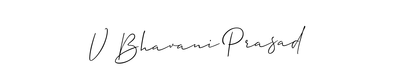 How to make V Bhavani Prasad signature? Allison_Script is a professional autograph style. Create handwritten signature for V Bhavani Prasad name. V Bhavani Prasad signature style 2 images and pictures png