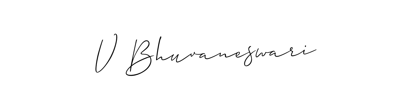 Make a beautiful signature design for name V Bhuvaneswari. Use this online signature maker to create a handwritten signature for free. V Bhuvaneswari signature style 2 images and pictures png