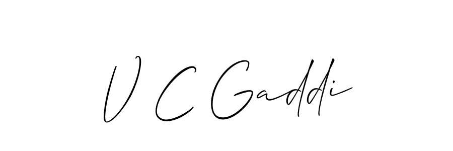 This is the best signature style for the V C Gaddi name. Also you like these signature font (Allison_Script). Mix name signature. V C Gaddi signature style 2 images and pictures png