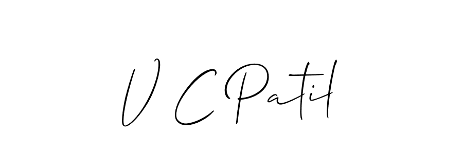 Here are the top 10 professional signature styles for the name V C Patil. These are the best autograph styles you can use for your name. V C Patil signature style 2 images and pictures png