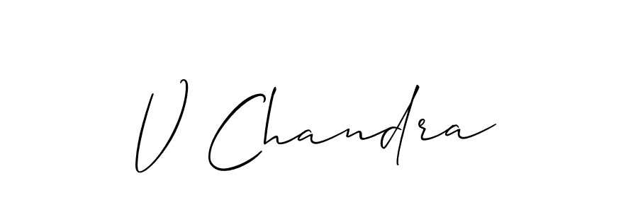 V Chandra stylish signature style. Best Handwritten Sign (Allison_Script) for my name. Handwritten Signature Collection Ideas for my name V Chandra. V Chandra signature style 2 images and pictures png