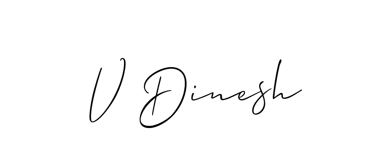 Once you've used our free online signature maker to create your best signature Allison_Script style, it's time to enjoy all of the benefits that V Dinesh name signing documents. V Dinesh signature style 2 images and pictures png
