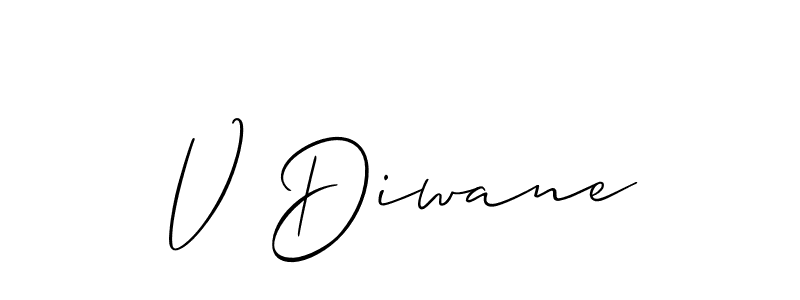 Here are the top 10 professional signature styles for the name V Diwane. These are the best autograph styles you can use for your name. V Diwane signature style 2 images and pictures png