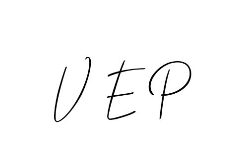 How to make V E P signature? Allison_Script is a professional autograph style. Create handwritten signature for V E P name. V E P signature style 2 images and pictures png