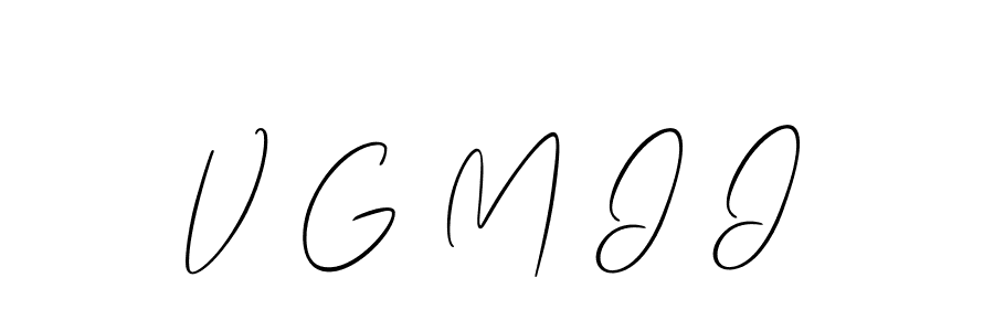 Create a beautiful signature design for name V G M I I. With this signature (Allison_Script) fonts, you can make a handwritten signature for free. V G M I I signature style 2 images and pictures png