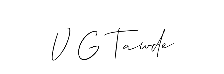 Check out images of Autograph of V G Tawde name. Actor V G Tawde Signature Style. Allison_Script is a professional sign style online. V G Tawde signature style 2 images and pictures png