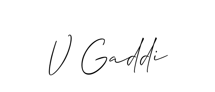 How to Draw V Gaddi signature style? Allison_Script is a latest design signature styles for name V Gaddi. V Gaddi signature style 2 images and pictures png