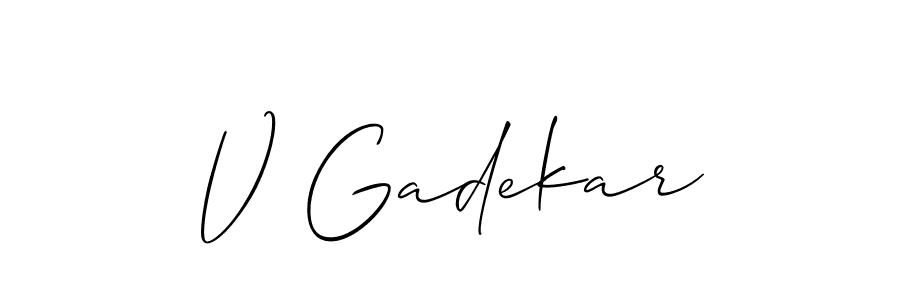 This is the best signature style for the V Gadekar name. Also you like these signature font (Allison_Script). Mix name signature. V Gadekar signature style 2 images and pictures png
