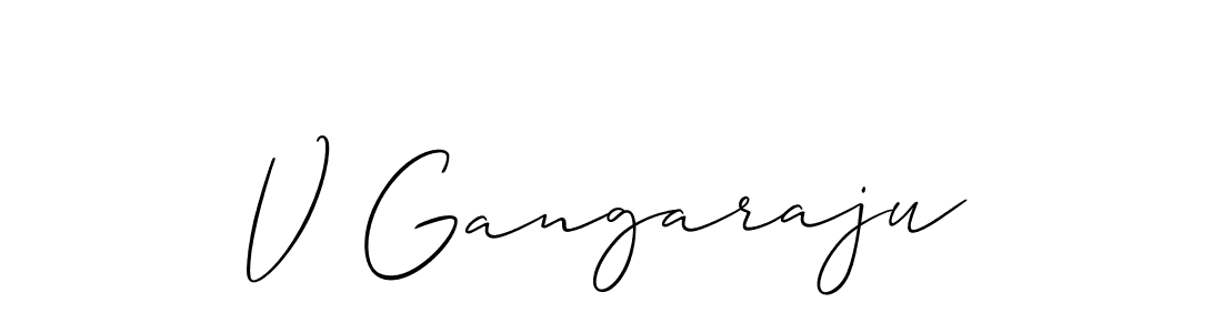 Make a beautiful signature design for name V Gangaraju. Use this online signature maker to create a handwritten signature for free. V Gangaraju signature style 2 images and pictures png