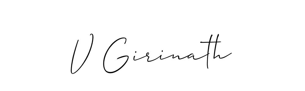 This is the best signature style for the V Girinath name. Also you like these signature font (Allison_Script). Mix name signature. V Girinath signature style 2 images and pictures png