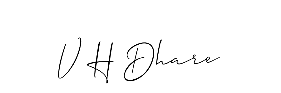 Here are the top 10 professional signature styles for the name V H Dhare. These are the best autograph styles you can use for your name. V H Dhare signature style 2 images and pictures png