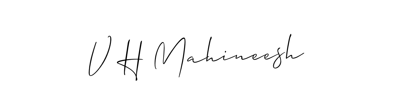 Once you've used our free online signature maker to create your best signature Allison_Script style, it's time to enjoy all of the benefits that V H Mahineesh name signing documents. V H Mahineesh signature style 2 images and pictures png