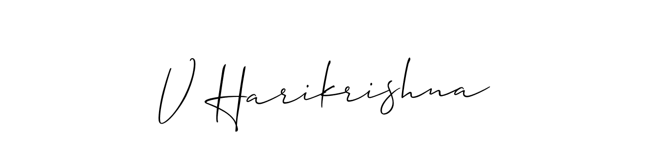 How to Draw V Harikrishna signature style? Allison_Script is a latest design signature styles for name V Harikrishna. V Harikrishna signature style 2 images and pictures png
