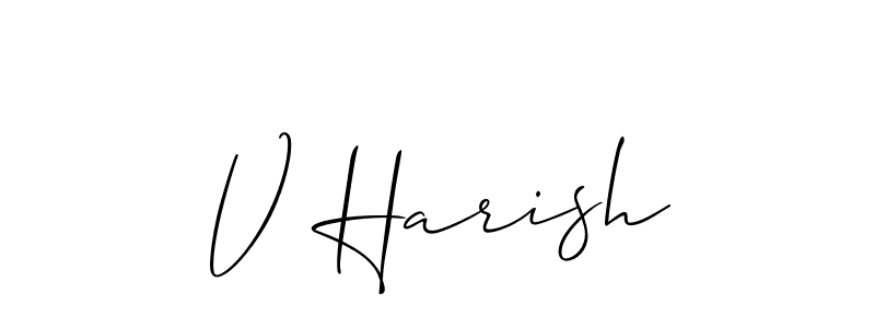 This is the best signature style for the V Harish name. Also you like these signature font (Allison_Script). Mix name signature. V Harish signature style 2 images and pictures png