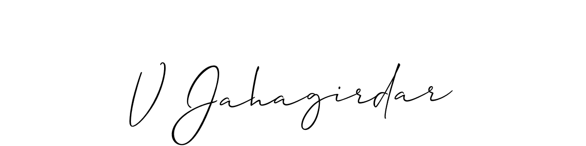 Once you've used our free online signature maker to create your best signature Allison_Script style, it's time to enjoy all of the benefits that V Jahagirdar name signing documents. V Jahagirdar signature style 2 images and pictures png