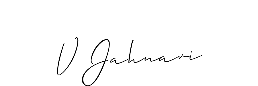 Similarly Allison_Script is the best handwritten signature design. Signature creator online .You can use it as an online autograph creator for name V Jahnavi. V Jahnavi signature style 2 images and pictures png