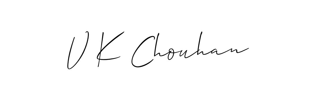 Best and Professional Signature Style for V K Chouhan. Allison_Script Best Signature Style Collection. V K Chouhan signature style 2 images and pictures png