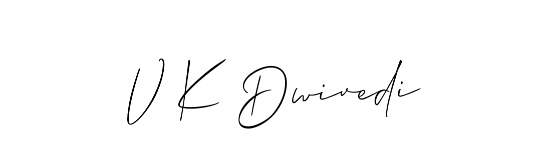 Make a beautiful signature design for name V K Dwivedi. Use this online signature maker to create a handwritten signature for free. V K Dwivedi signature style 2 images and pictures png