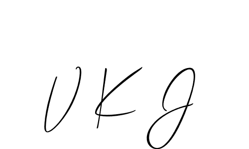 Once you've used our free online signature maker to create your best signature Allison_Script style, it's time to enjoy all of the benefits that V K J name signing documents. V K J signature style 2 images and pictures png