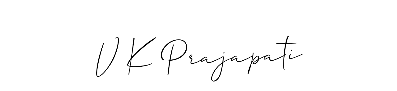 This is the best signature style for the V K Prajapati name. Also you like these signature font (Allison_Script). Mix name signature. V K Prajapati signature style 2 images and pictures png