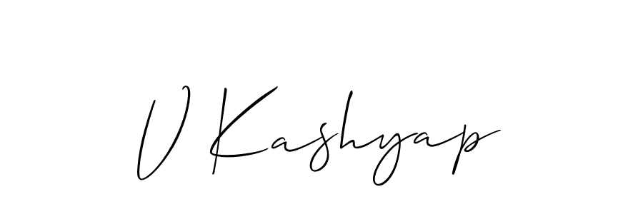Here are the top 10 professional signature styles for the name V Kashyap. These are the best autograph styles you can use for your name. V Kashyap signature style 2 images and pictures png