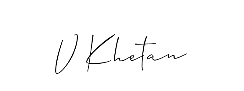 Check out images of Autograph of V Khetan name. Actor V Khetan Signature Style. Allison_Script is a professional sign style online. V Khetan signature style 2 images and pictures png