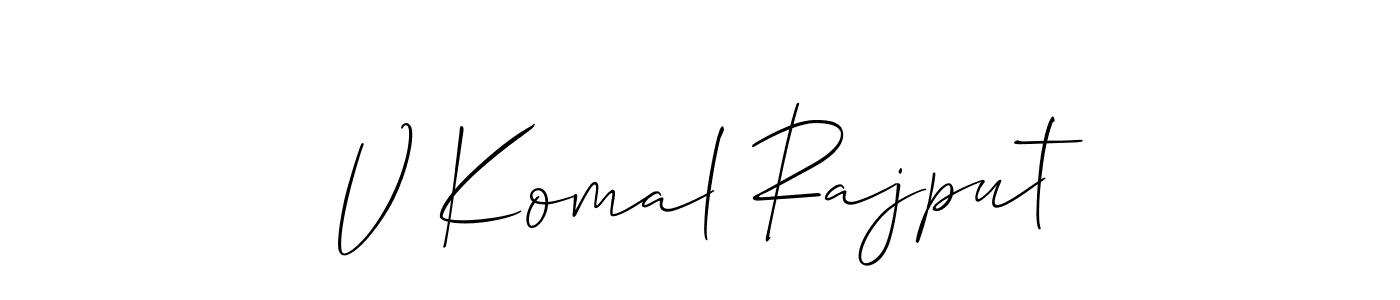 Make a beautiful signature design for name V Komal Rajput. Use this online signature maker to create a handwritten signature for free. V Komal Rajput signature style 2 images and pictures png