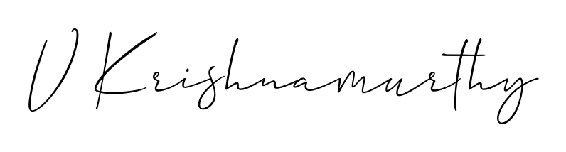 Enhance your business communications with V Krishnamurthy signature in Allison_Script lettering. Clean, modern, and universally compatible. V Krishnamurthy signature style 2 images and pictures png