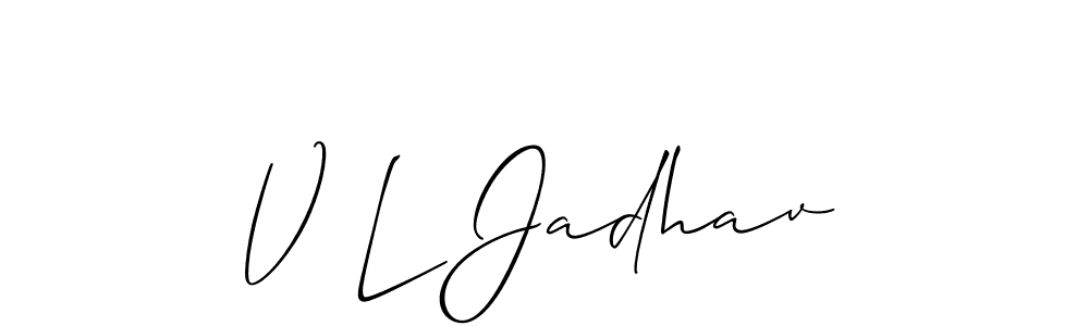 Check out images of Autograph of V L Jadhav name. Actor V L Jadhav Signature Style. Allison_Script is a professional sign style online. V L Jadhav signature style 2 images and pictures png