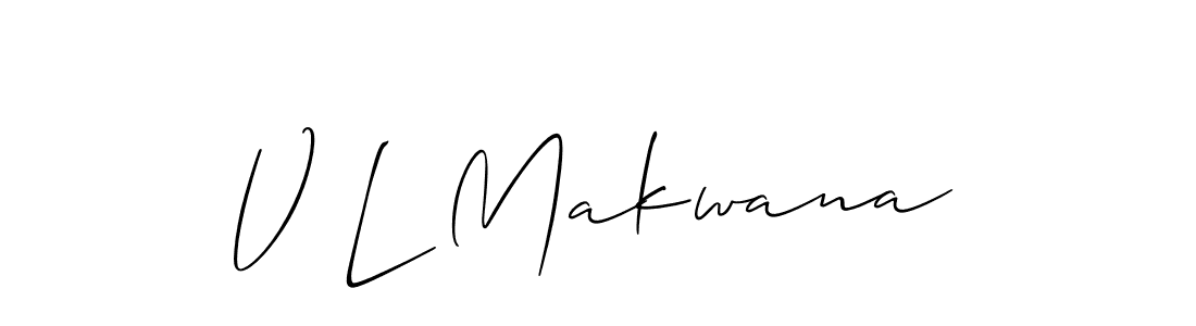 Similarly Allison_Script is the best handwritten signature design. Signature creator online .You can use it as an online autograph creator for name V L Makwana. V L Makwana signature style 2 images and pictures png