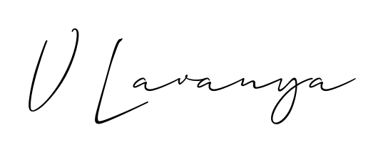 The Allison_Script lettering style adds unique flourish to name V Lavanya. Stand out with a custom digital autograph made in seconds. V Lavanya signature style 2 images and pictures png